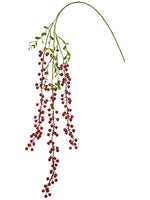 39" Hanging Berry Spray  Red (pack of 12)