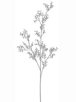 40" Glittered Berry Branch  Silver (pack of 12)