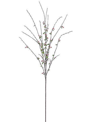 52" Plastic Berry Spray  Red (pack of 6)
