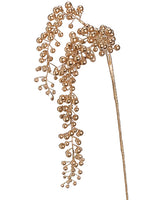 27" Metallic Hanging Berry Spray Gold Metallic (pack of 12)