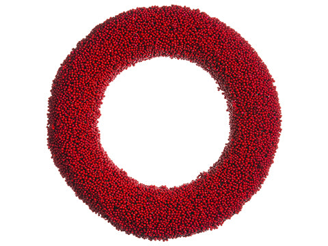 18" Mini Berry Wreath  Red (pack of 6)