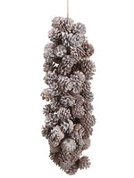 24" Pine Cone Cluster  Light Brown (pack of 4)