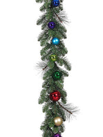 6' Mixed Pine With Ball Garland Mixed (pack of 2)