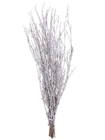 28" Snowed Twig Bundle x12  Brown Snow (pack of 12)