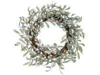 20" Olive Wreath  Green Silver (pack of 1)