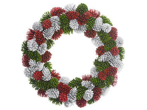 30" Pine Cone Wreath  Mix (pack of 1)