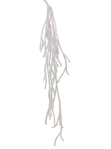 44" Hanging Snow Branch  White (pack of 6)