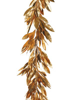 6' Bay Leaf Garland  Gold (pack of 4)