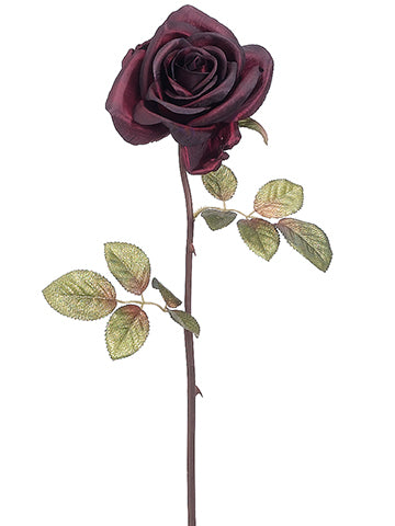 27" Rose Spray  Dark Burgundy (pack of 12)