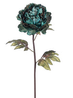 29" Peony Spray  Dark Peacock (pack of 12)