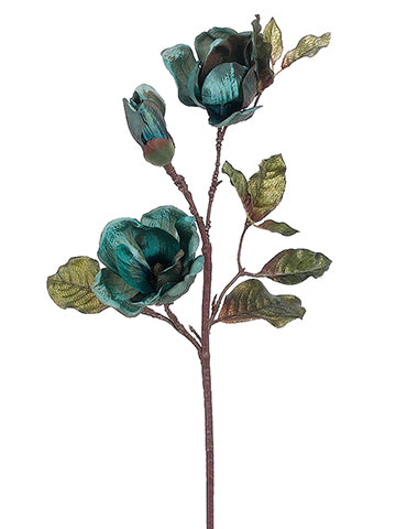 31" Magnolia Spray  Dark Peacock (pack of 12)