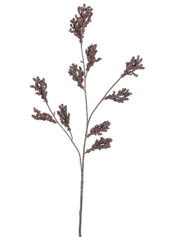 33" Glittered Mini Berry Cluster Spray Bronze Glittered (pack of 12)