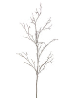 48" Snowed Twig Spray  Brown White (pack of 12)