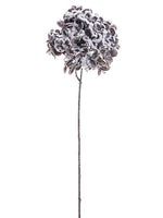 24" Snowed Hydrangea Spray  Brown Snow (pack of 12)