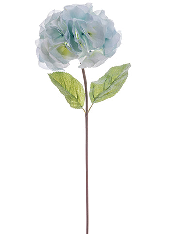 28" Iced Hydrangea Spray  Blue Ice (pack of 12)