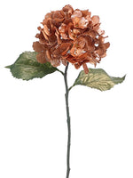 26.5" Metallic Hydrangea Spray Champagne (pack of 12)