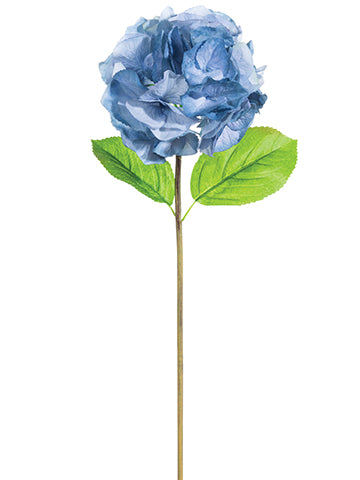 28" Hydrangea Spray  Two Tone Blue (pack of 12)