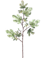 41" Metallic Fig Leaf Spray  Green (pack of 12)