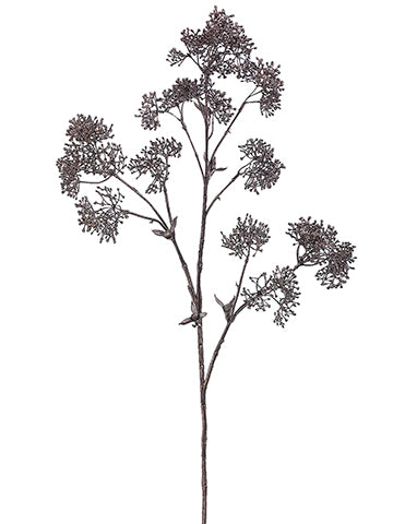 35" Metallic Sedum Spray  Silver Antique (pack of 12)