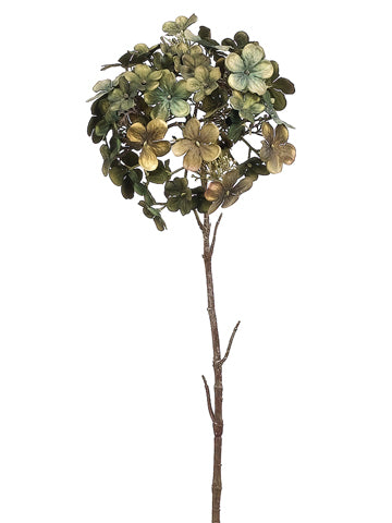 26" Hydrangea Spray  Green (pack of 12)