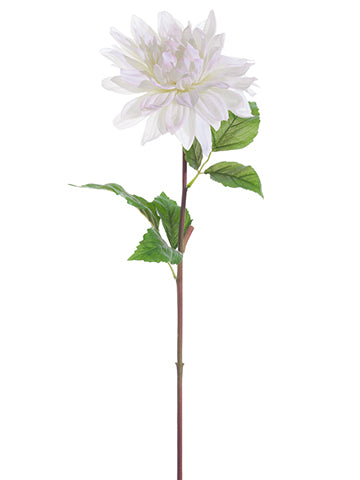 29.5" Dahlia Spray  White (pack of 12)