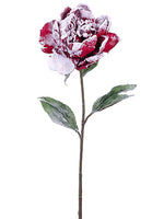 28" Snow Peony Spray  Snow Red (pack of 12)