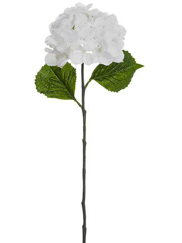 26.5" Iced Hydrangea Spray  White (pack of 12)
