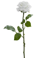 17" Snowed Rose Spray  White Ice (pack of 12)