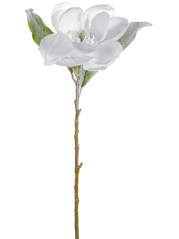 29" Large Magnolia Spray  White (pack of 12)