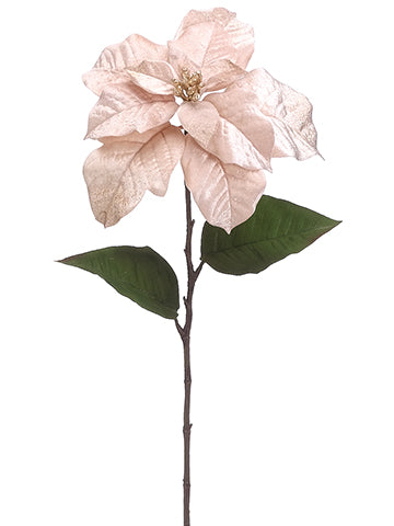28" Poinsettia Spray  Dusty Pink (pack of 12)