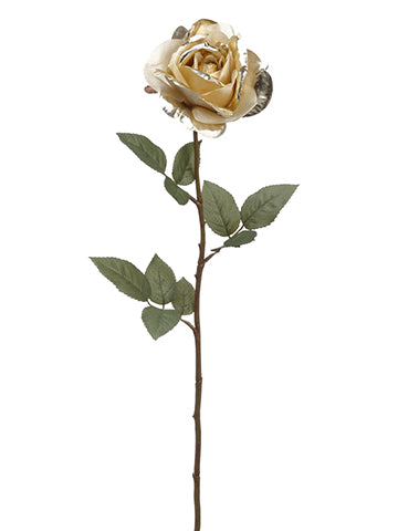 28" Shimmered Rose Spray  Gold (pack of 12)