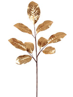 33" Magnolia Leaf Spray  Gold (pack of 12)