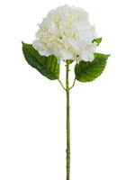 27" Iced Hydrangea Spray  White (pack of 12)