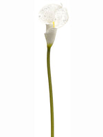 38" Iced Calla Lily Spray  White (pack of 8)