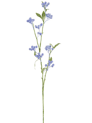 26" Cornus Berry Spray  Metallic Blue (pack of 24)