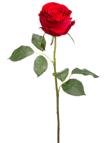 22" Velvet Large Rose Bud Spray Red (pack of 12)
