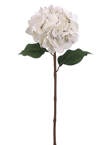 29" Velvet Hydrangea Spray  White (pack of 12)