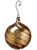 3" Glass Ball Ornament  Gold (pack of 12)