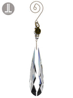 4.75" Crystal Glass Icicle Ornament Clear (pack of 6)