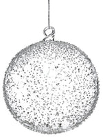 4.75" Glass Ball Ornament  Clear (pack of 6)