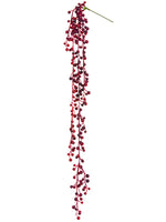 25" Soft Plastic String of Pearls Hanging Pick Burgundy (pack of 24)