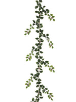 6' Mini Holly Leaf Garland w/250 Lvs. & Berries Green Variegated (pack of 6)
