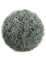 13.7" Glittered Podocardus Ball Green Gray (pack of 2)