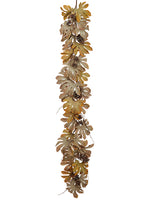 6' Aralia Garland With Pine Cones Brown Butter Scotch (pack of 4)
