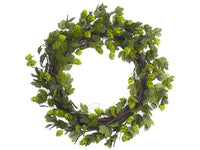 24" Hops Wreath  Green (pack of 2)