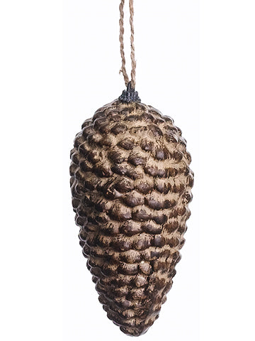 6.7" Pine Cone Ornament  Antique Brown (pack of 12)