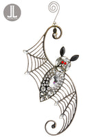 8" Bat Rhinestone Ornament  Black (pack of 12)