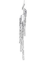 17" Icicle Ornament  Clear (pack of 3)