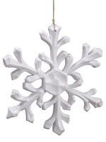 11.75" Snowflake Ornament  White (pack of 4)