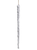 14.75" Icicle Ornament  White (pack of 24)